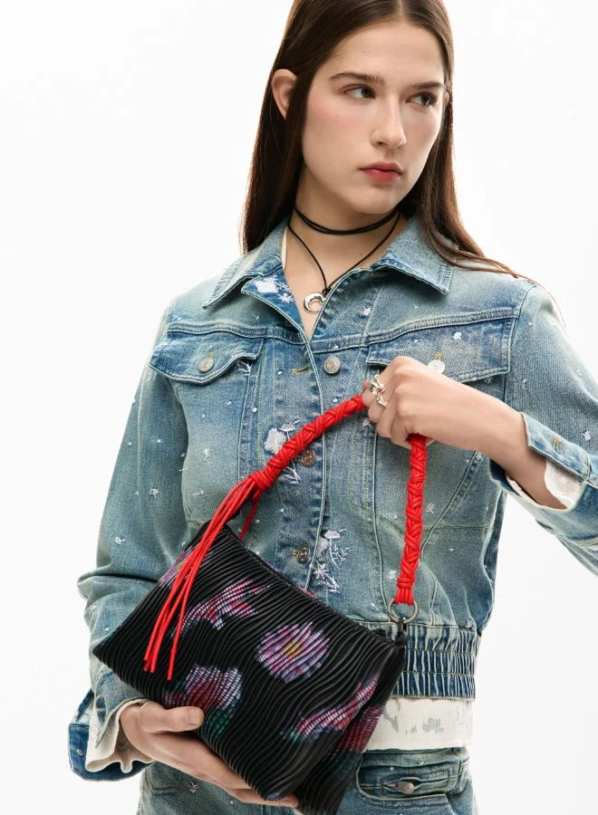 DESIGUAL Black Medium Textured Bag for Women | Best Price UAE